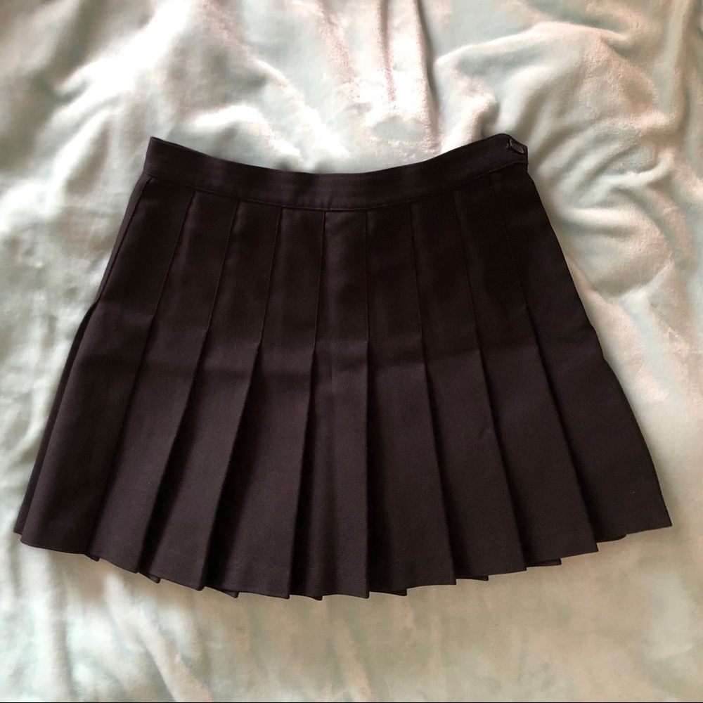 American Apparel Black Tennis Skirt